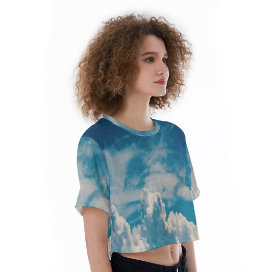 All-Over Print Cropped T-Shirt