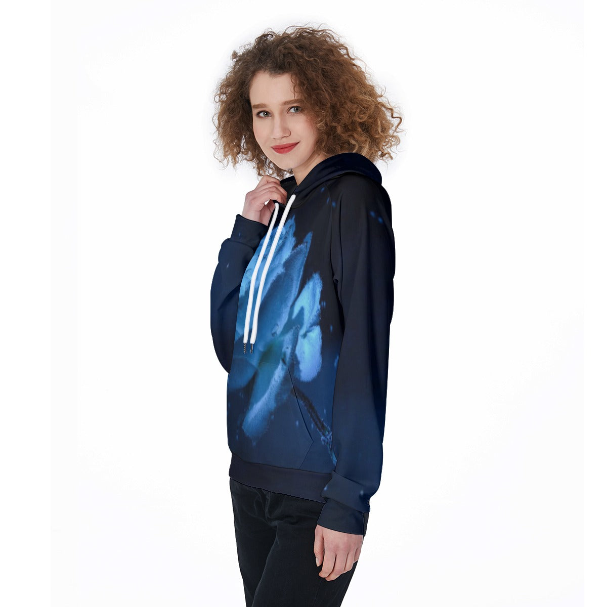 All-Over Print Women's Raglan Pullover Hoodie