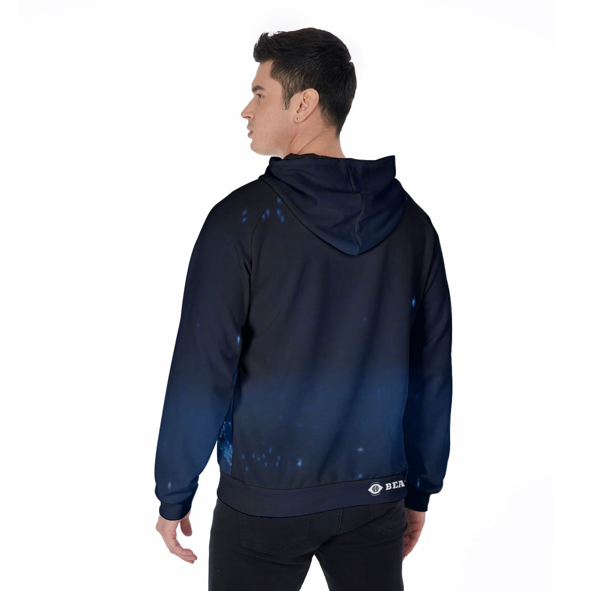 All-Over Print Men's Raglan Zip Up Hoodie