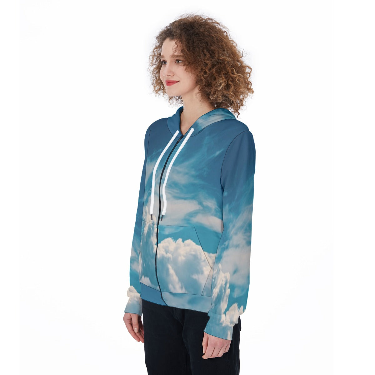 All-Over Print Women's Zip Up Hoodie