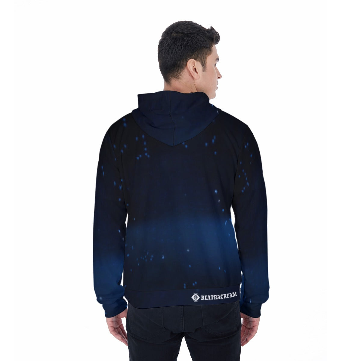 All-Over Print Men's Mirco Fleece Zip Up Hoodie
