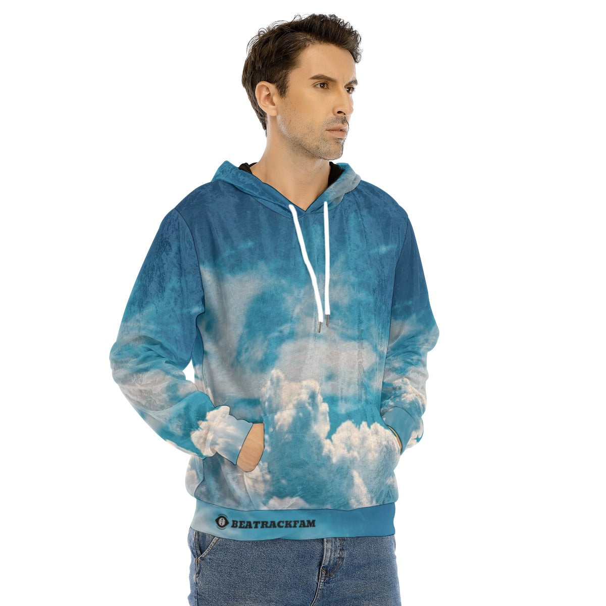 All-Over Print Men's Pullover Hoodie | Velvet