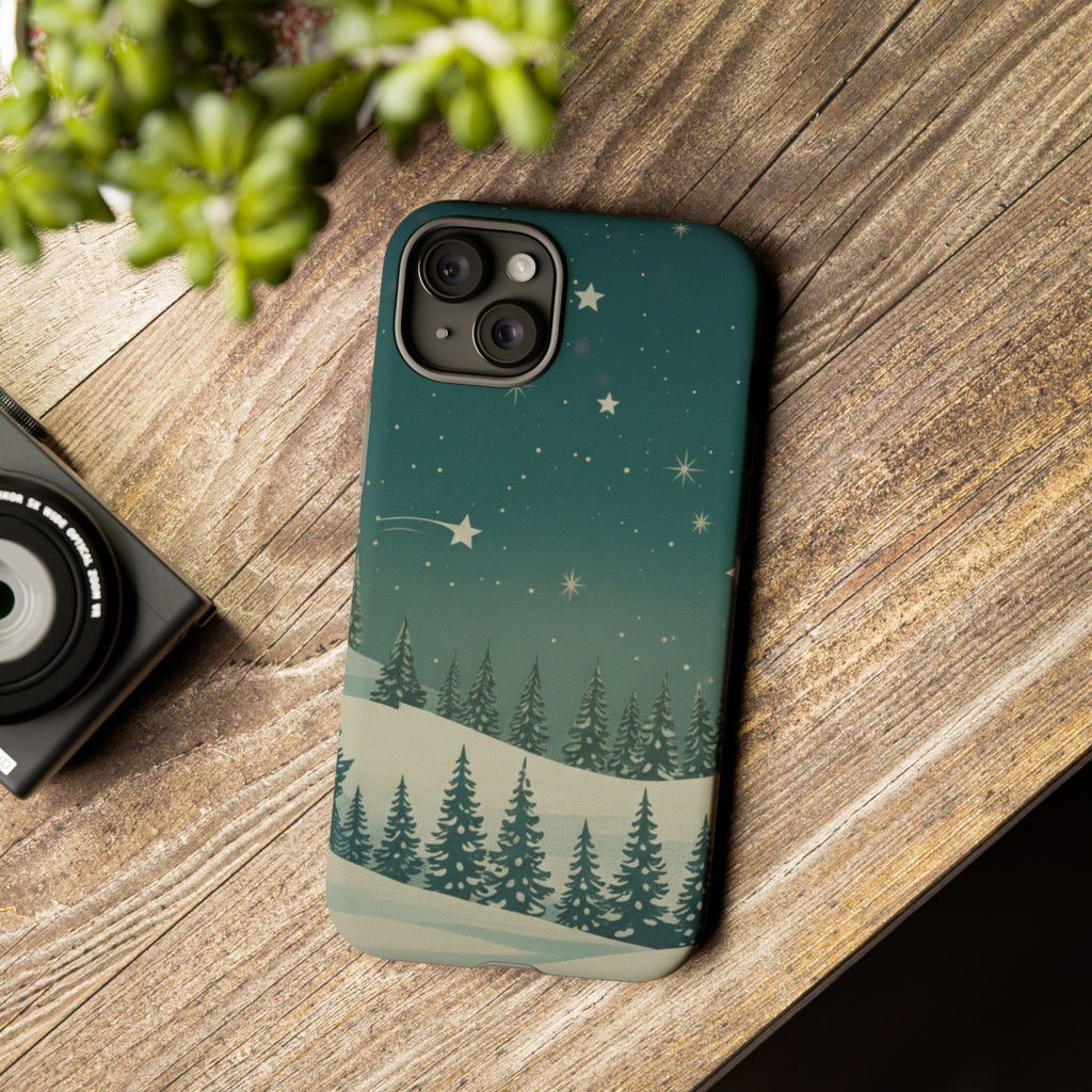 Winter Night Sky iPhone Case - Christmas Holiday Collection