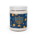 Scented Soy Candle with White Lid - Holiday Collection (Chanukah)