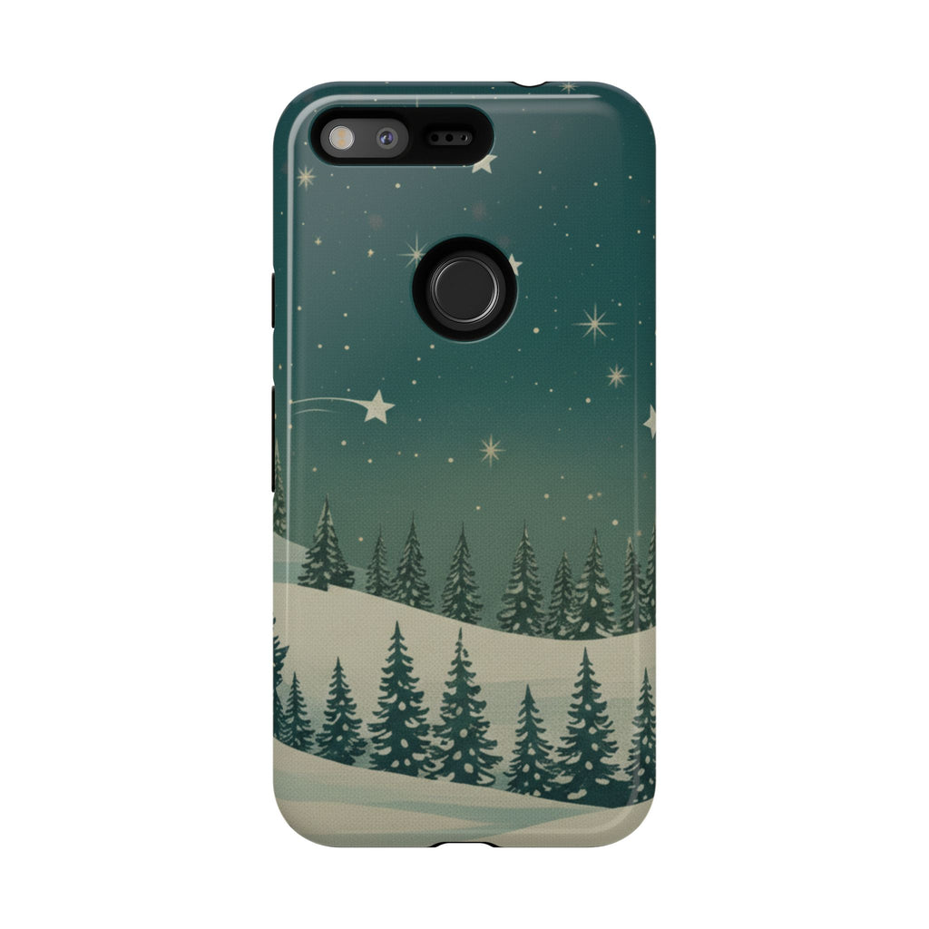 Winter Night Samsung Galaxy/Google Pixel Phone Case - Christmas Holiday Collection