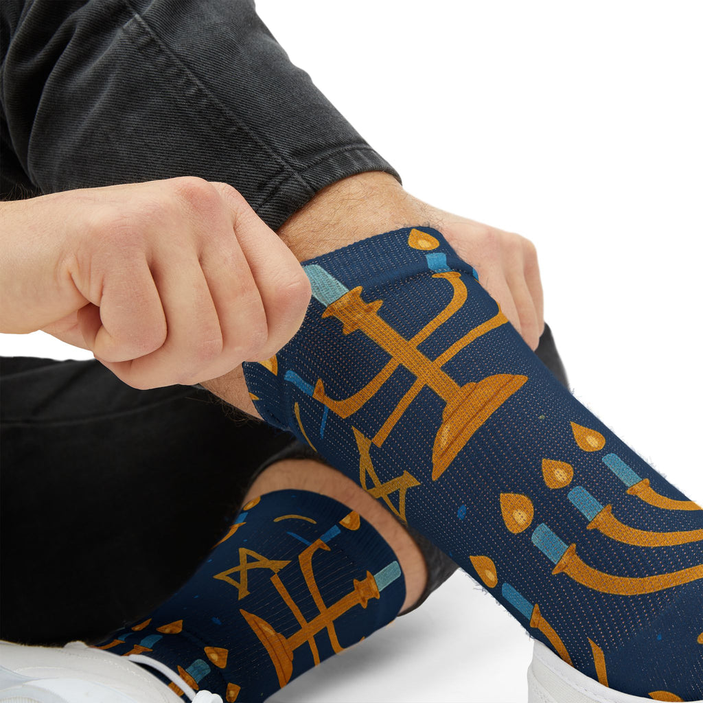 Hanukkah Crew Socks