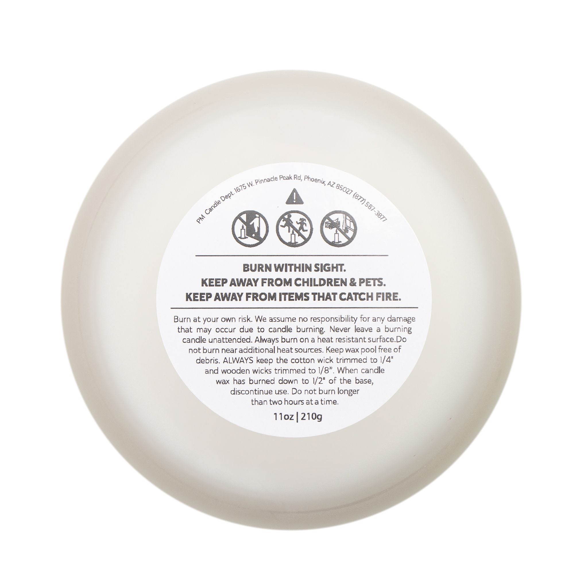 Frosted Glass Candle - Holiday Collection (Chanukah)