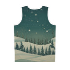 Winter Pine Forest Basketball Jersey - Christmas Holiday Collection