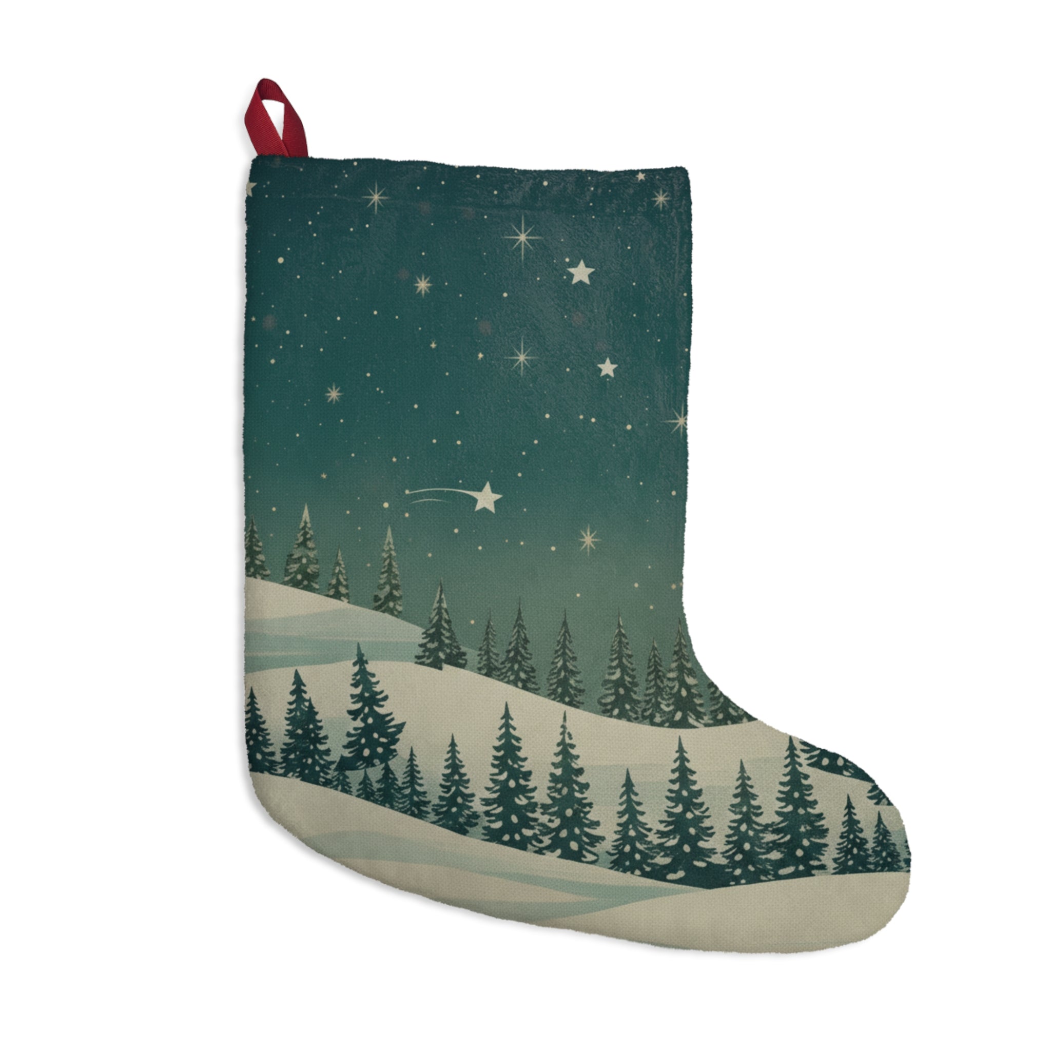 Winter Night Christmas Stocking - Christmas Holiday Collection