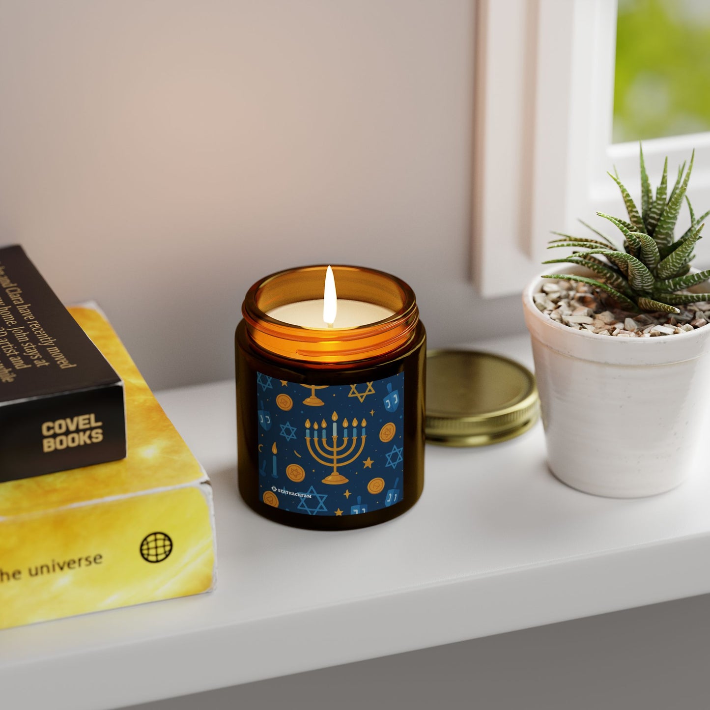 Coconut Apricot Wax Scented Candles - Holiday Collection (Chanukah)