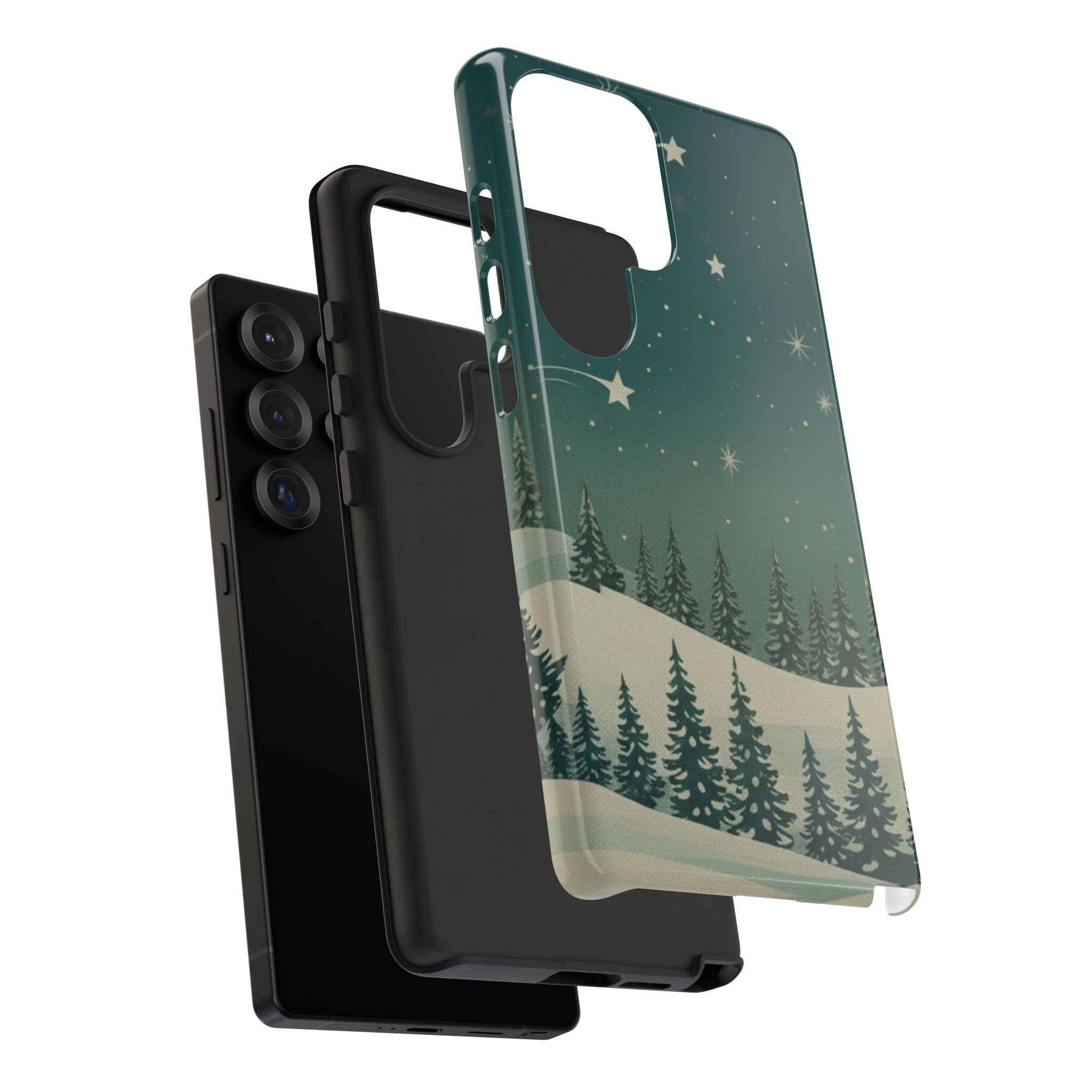 Winter Night Samsung Galaxy/Google Pixel Phone Case - Christmas Holiday Collection