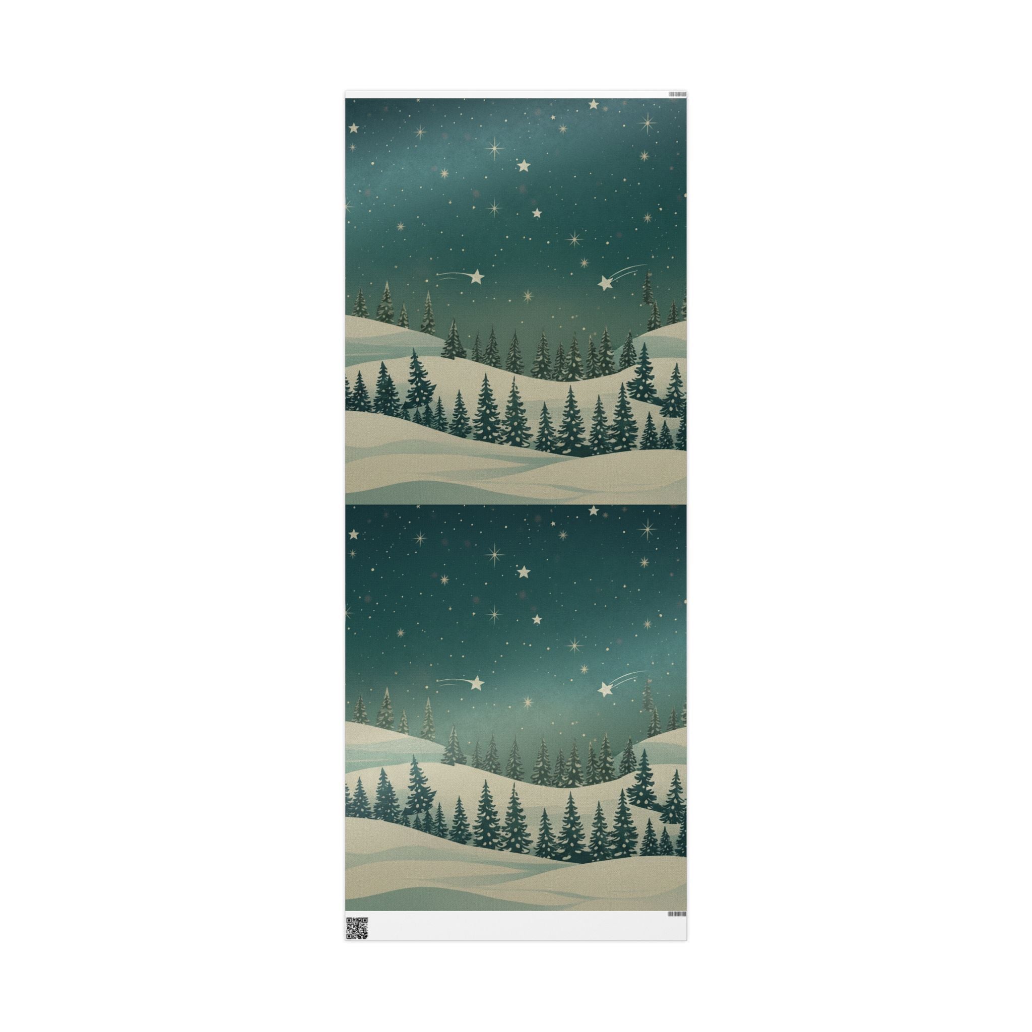 Winter Forest Wrapping Paper Roll - Christmas Holiday Collection