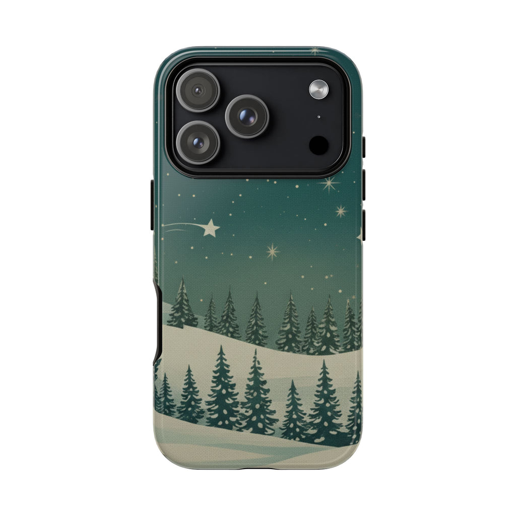 Winter Night Sky iPhone Case - Christmas Holiday Collection