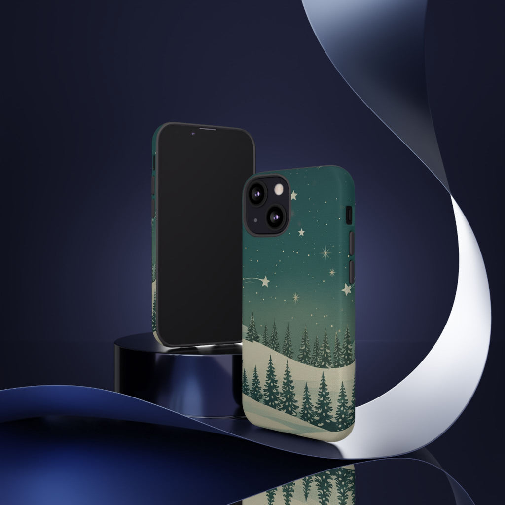 Winter Night Sky iPhone Case - Christmas Holiday Collection