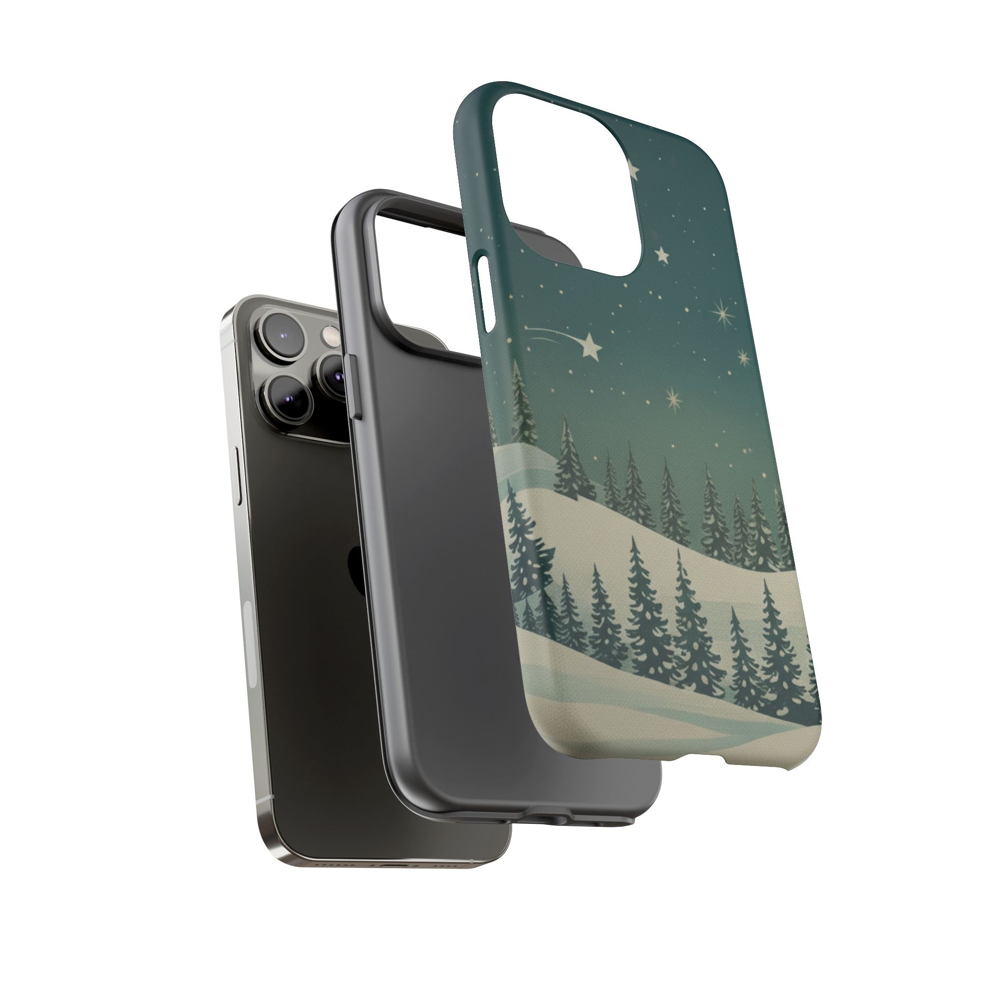 Winter Night Sky iPhone Case - Christmas Holiday Collection