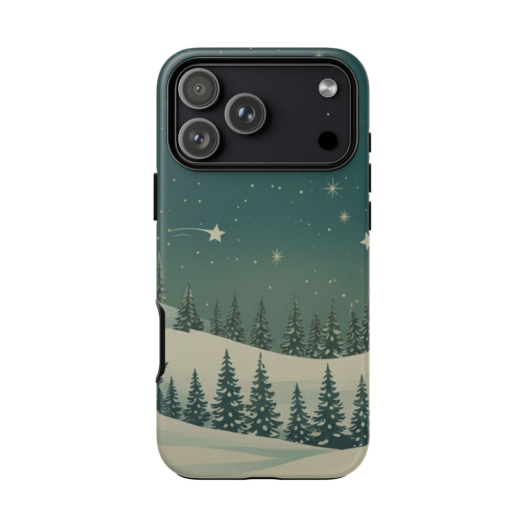 Winter Night Sky iPhone Case - Christmas Holiday Collection