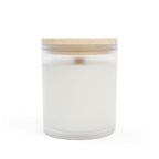 Frosted Glass Candle - Holiday Collection (Chanukah)