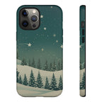 Winter Night Sky iPhone Case - Christmas Holiday Collection
