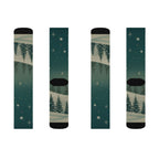 Winter Forest Sublimation Socks - Christmas Holiday Collection