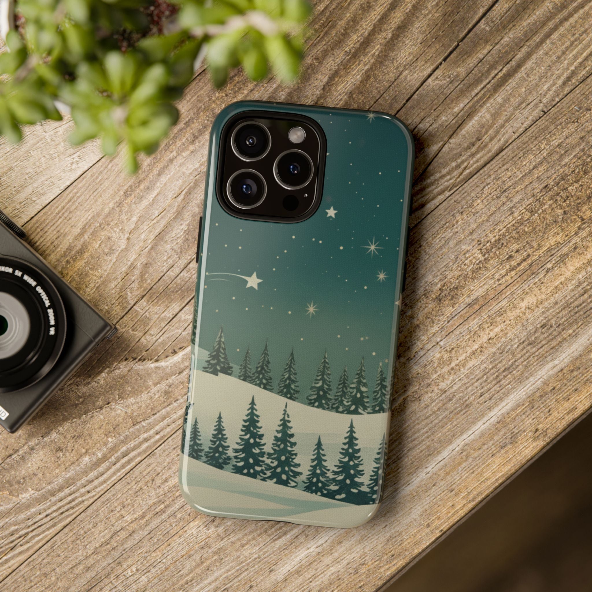Winter Night Sky iPhone Case - Christmas Holiday Collection