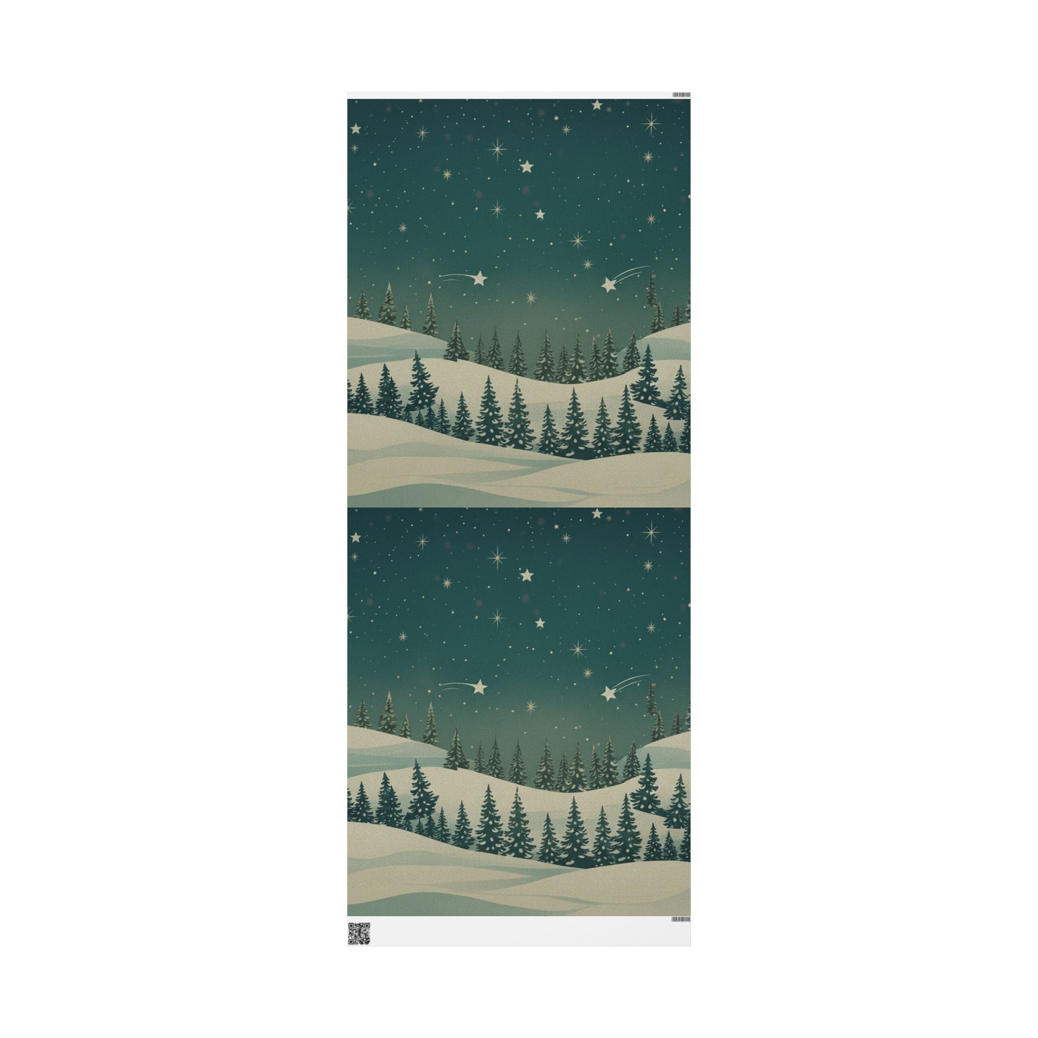 Winter Forest Wrapping Paper Roll - Christmas Holiday Collection