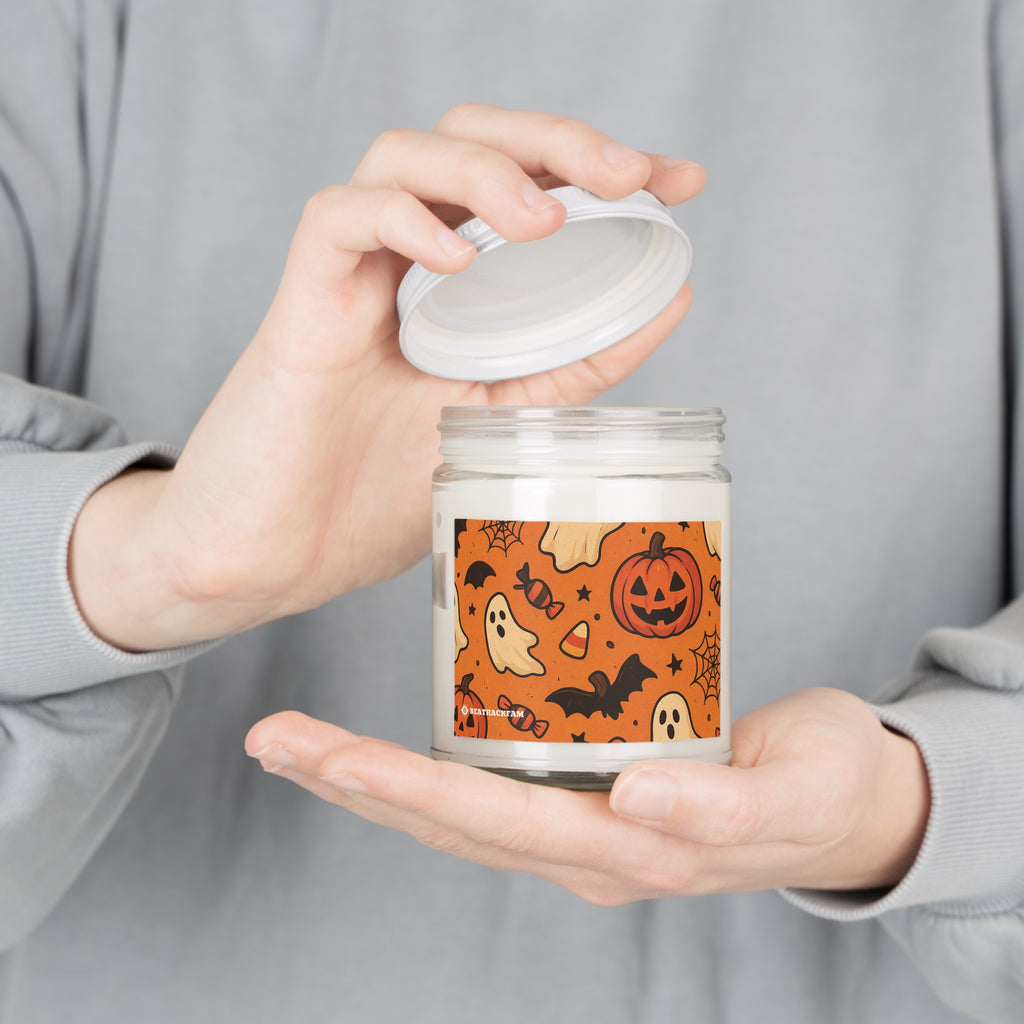 Scented Soy Candle with White Lid - Holiday Collection (Halloween)