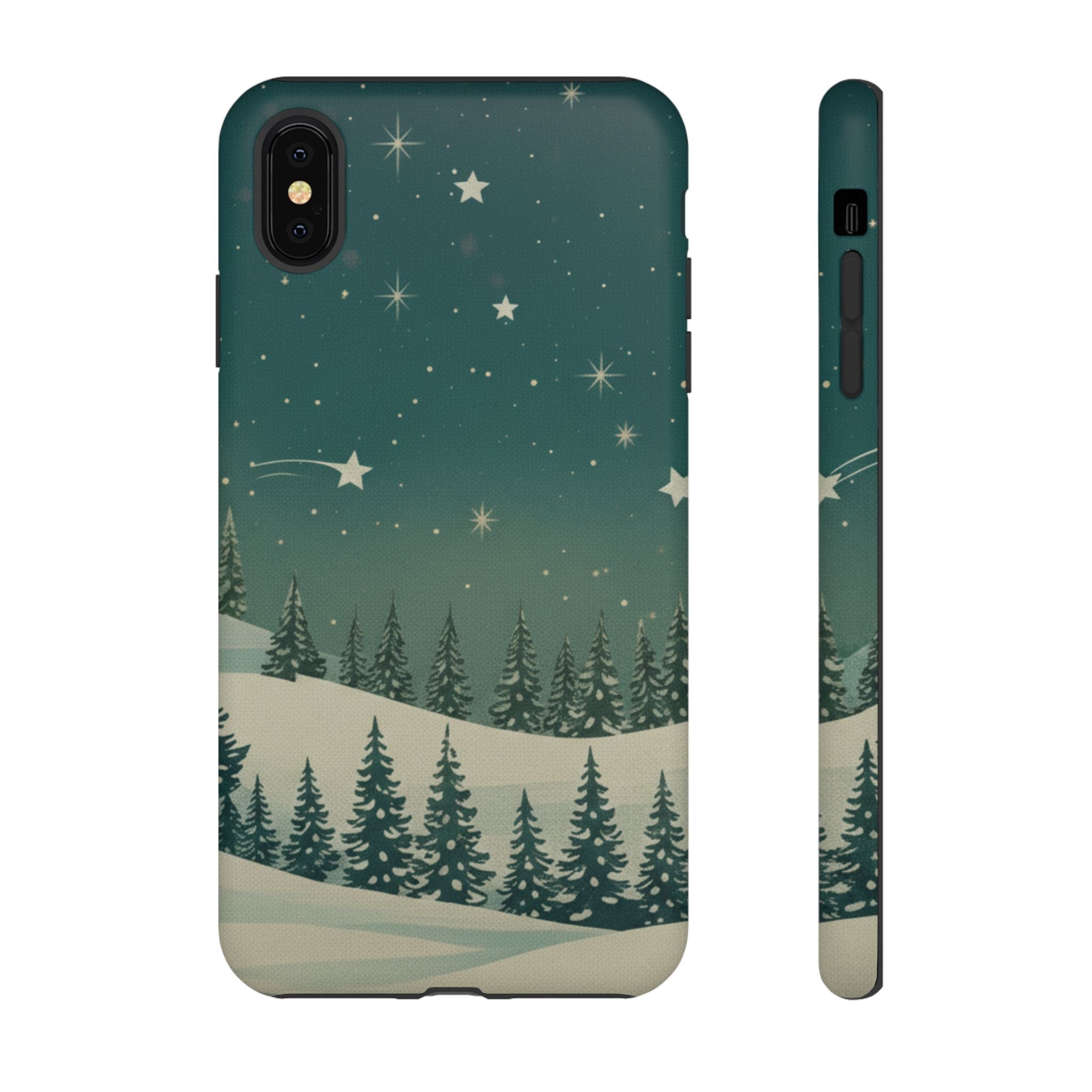 Winter Night Sky iPhone Case - Christmas Holiday Collection