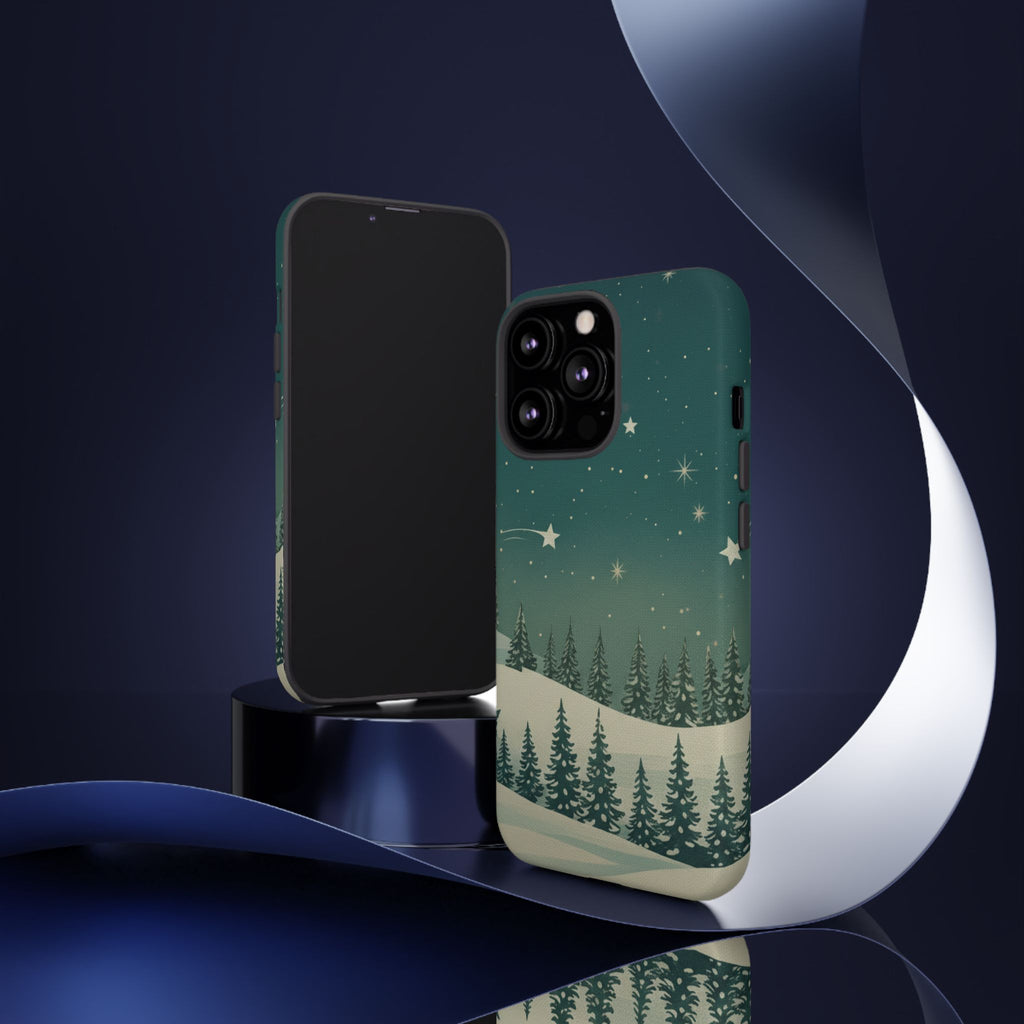 Winter Night Sky iPhone Case - Christmas Holiday Collection