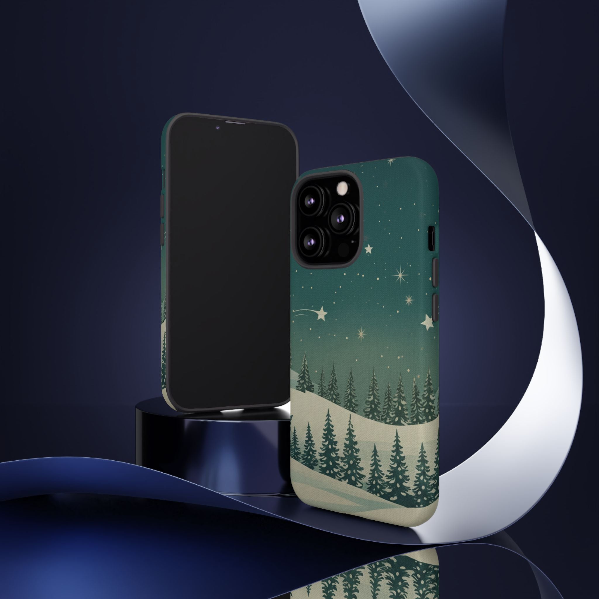 Winter Night Sky iPhone Case - Christmas Holiday Collection