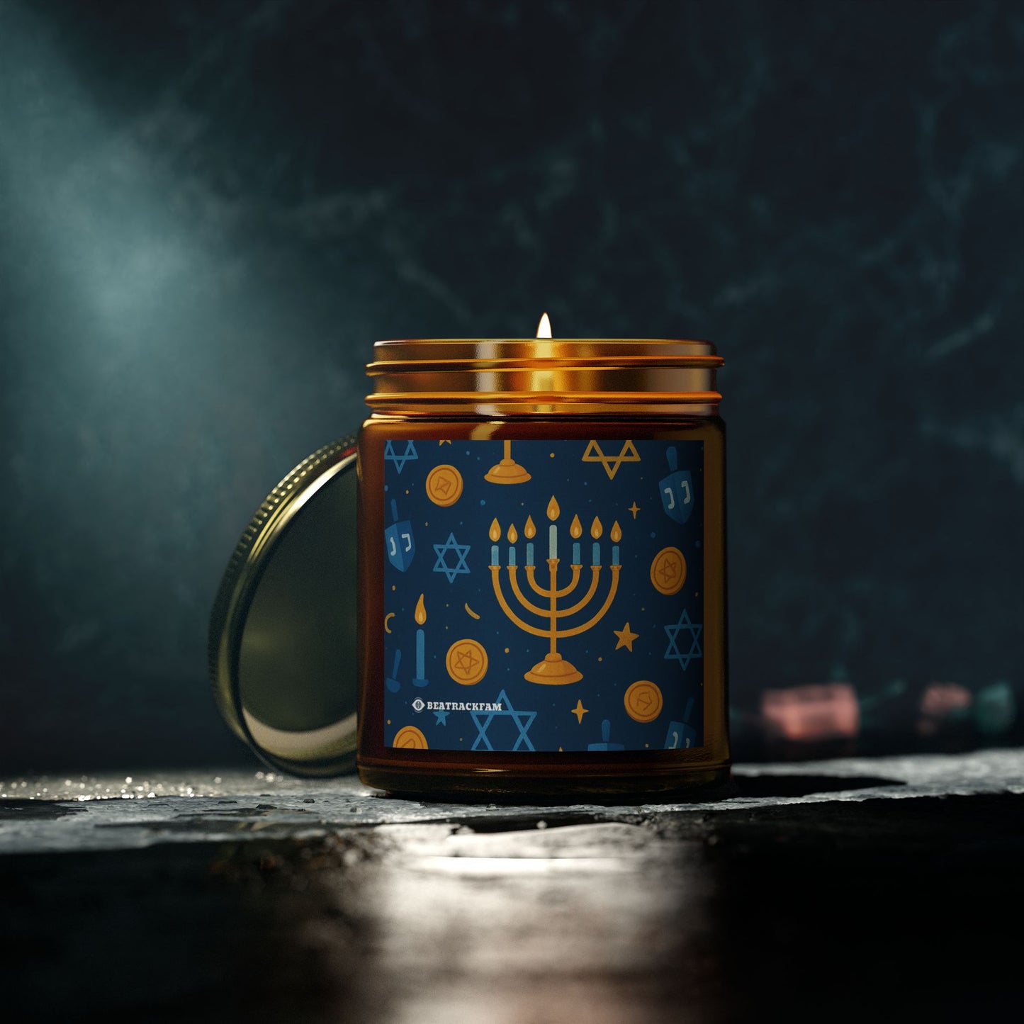 Coconut Apricot Wax Scented Candles - Holiday Collection (Chanukah)