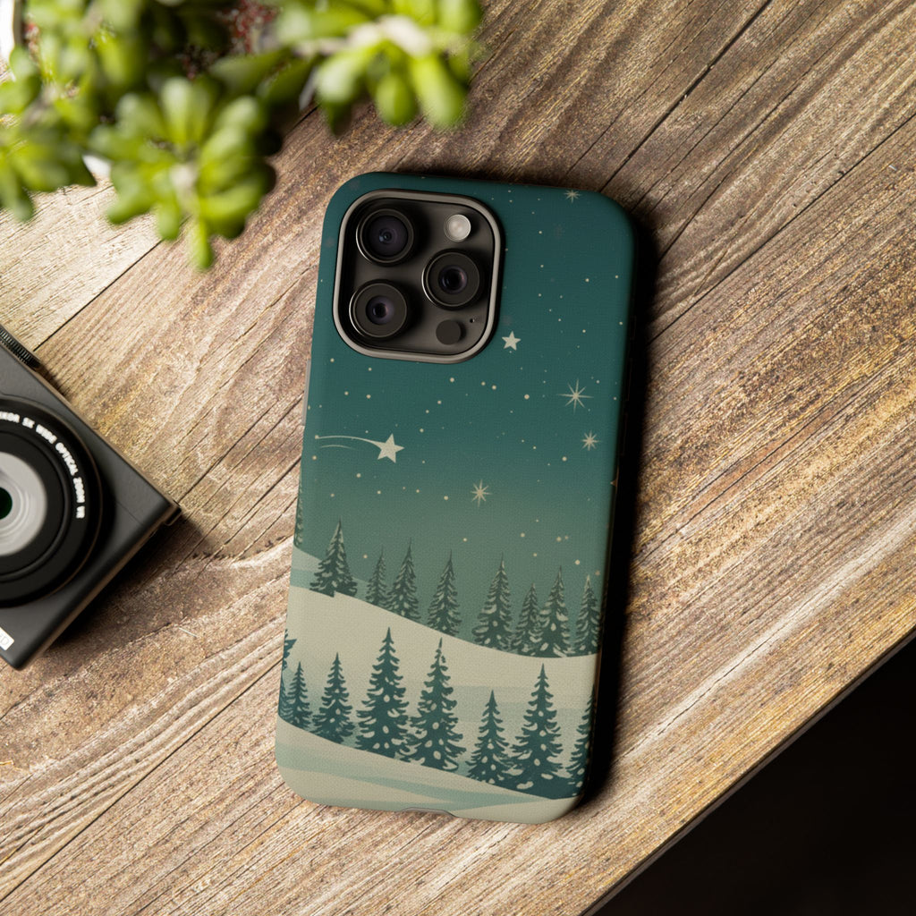 Winter Night Sky iPhone Case - Christmas Holiday Collection