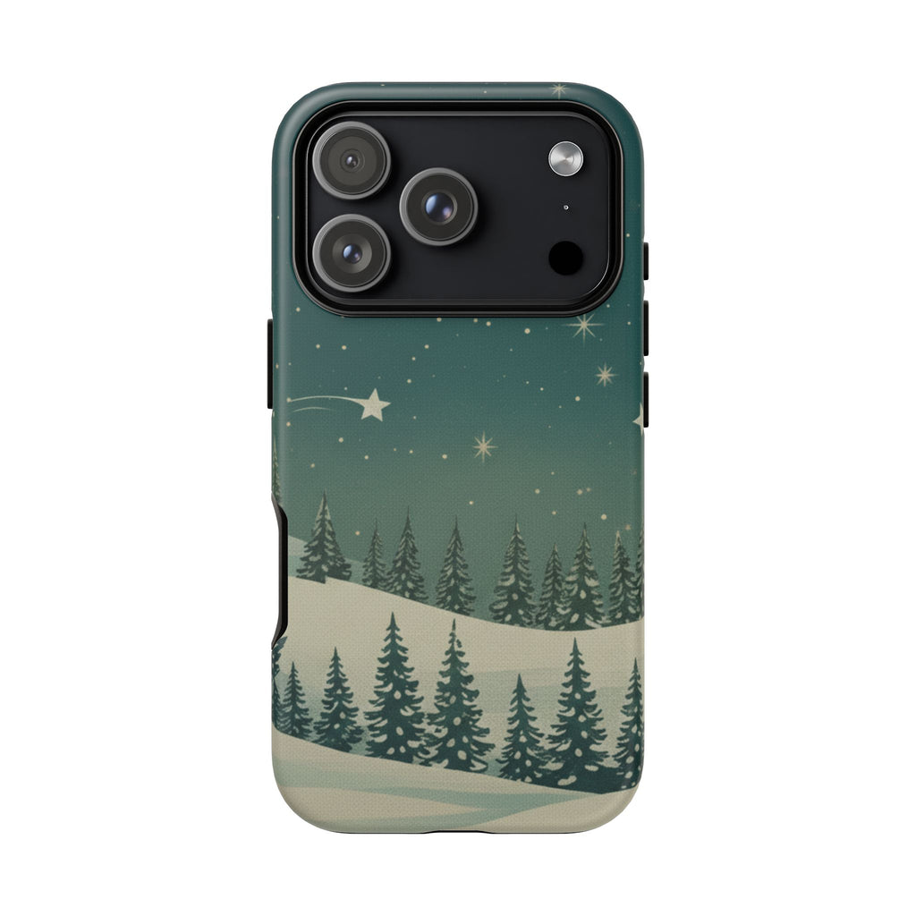 Winter Night Sky iPhone Case - Christmas Holiday Collection