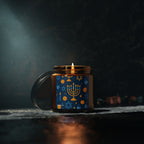 Multi-Size Amber Scented Soy Candle - Holiday Collection (Chanukah)