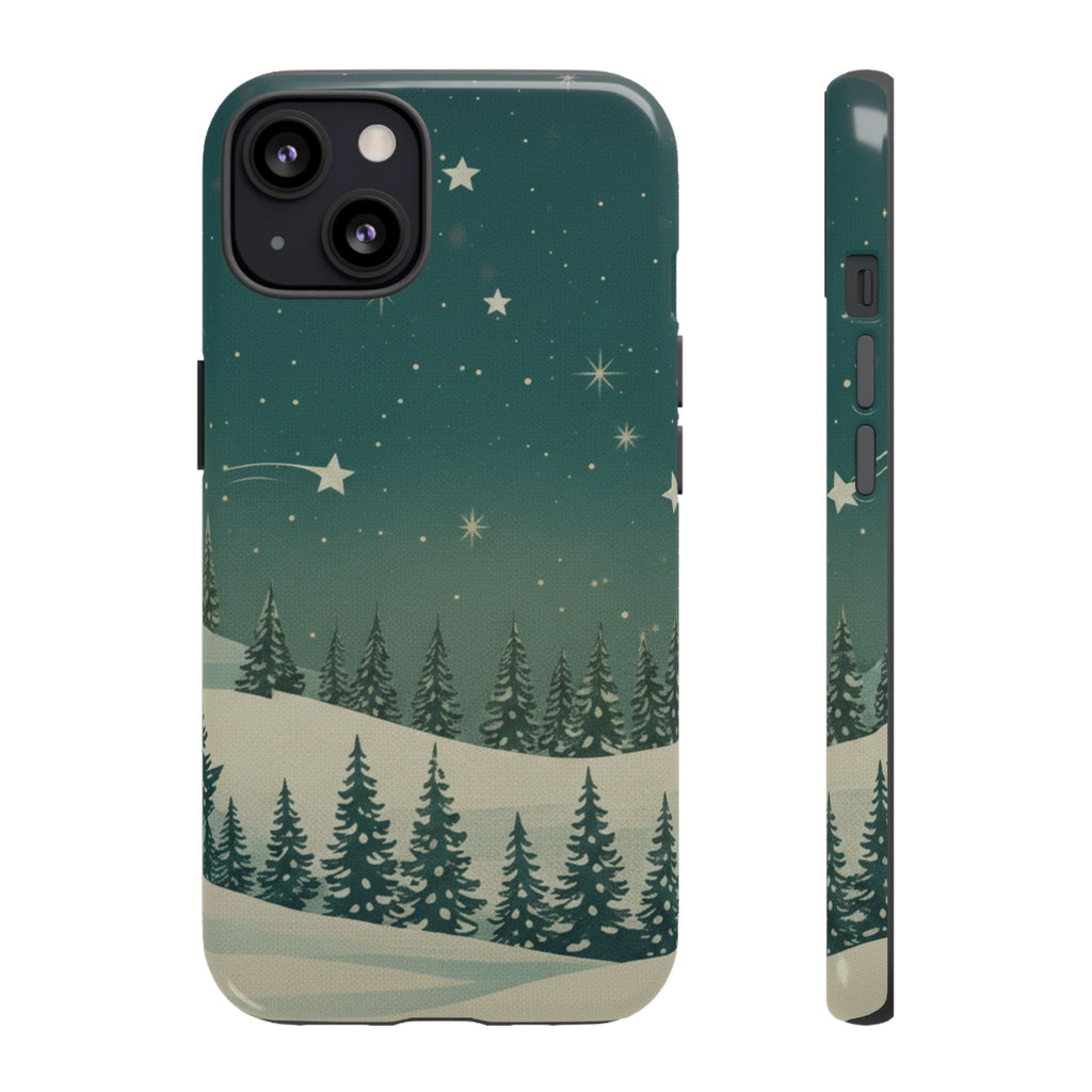 Winter Night Sky iPhone Case - Christmas Holiday Collection