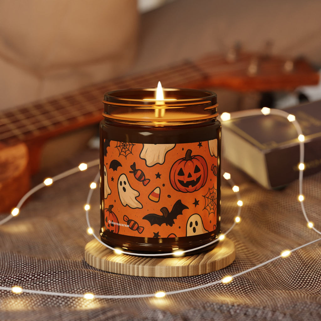 Multi-Size Amber Scented Soy Candle - Holiday Collection (Halloween)