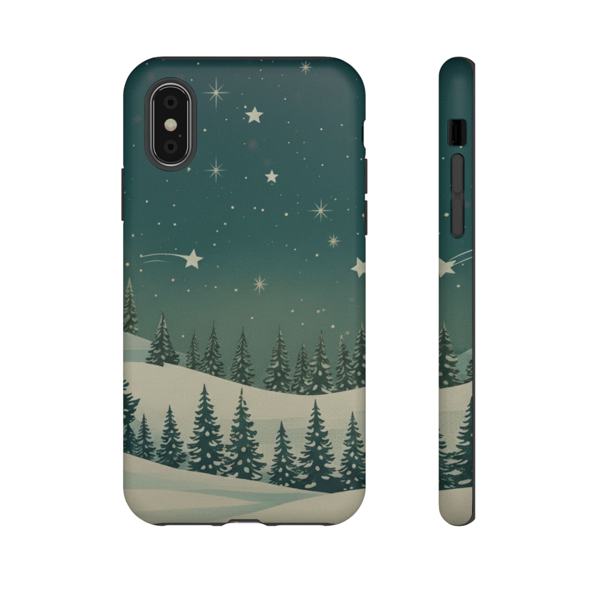 Winter Night Sky iPhone Case - Christmas Holiday Collection