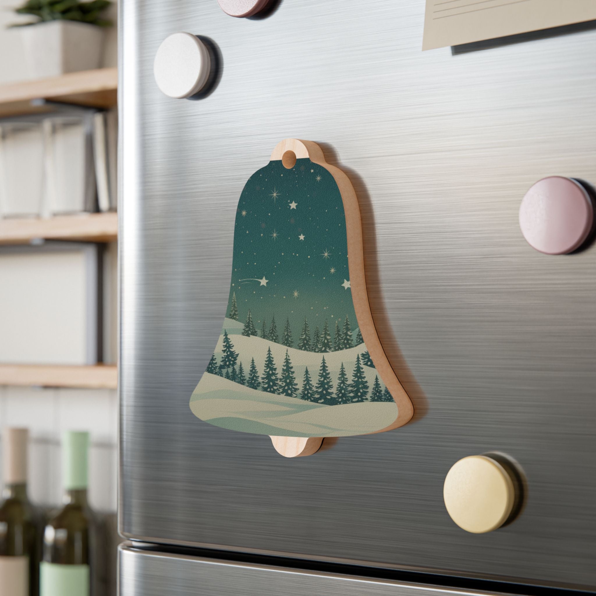 Bell Wood Ornament - Christmas Holiday Collection