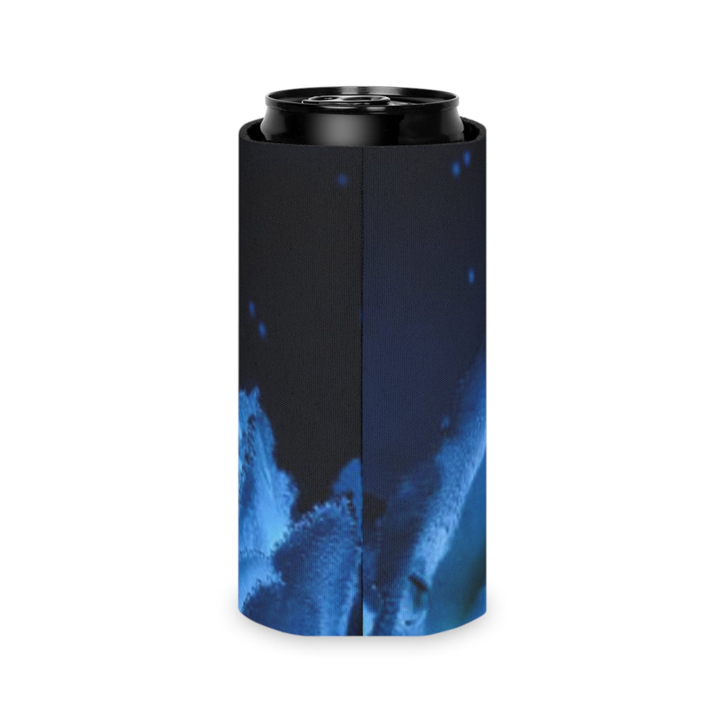 Blue Rose Can Cooler