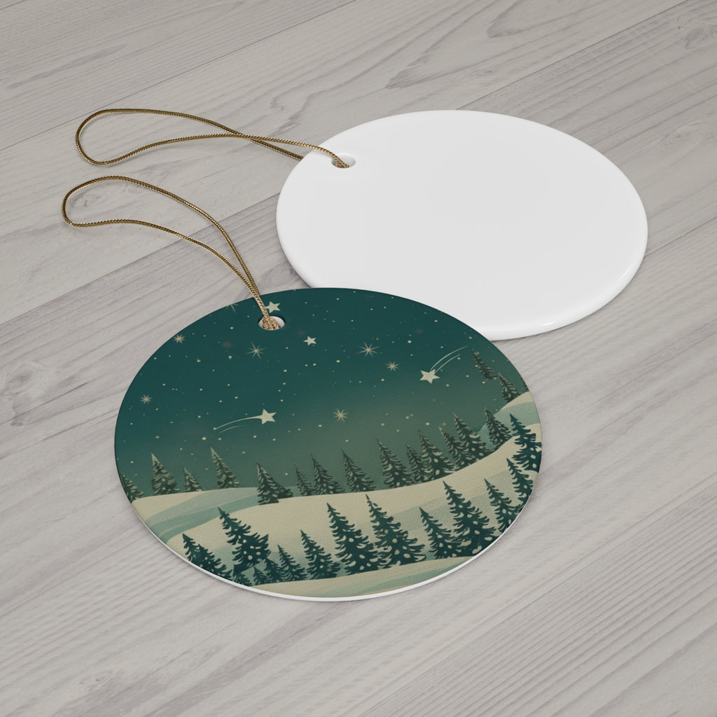 Star Ceramic Ornament - Christmas Holiday Collection