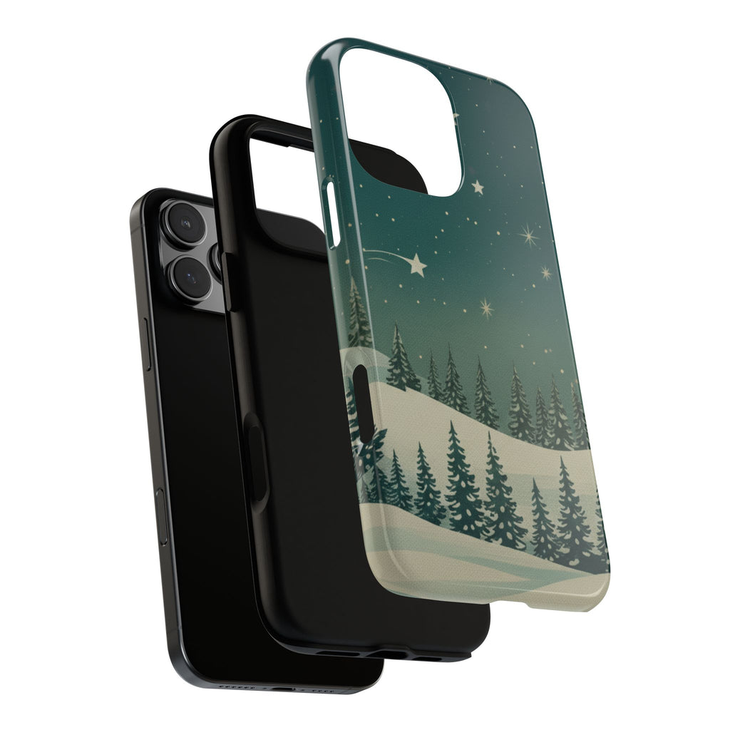 Winter Night Sky iPhone Case - Christmas Holiday Collection
