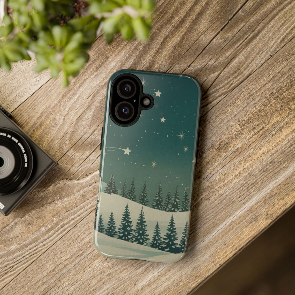 Winter Night Sky iPhone Case - Christmas Holiday Collection