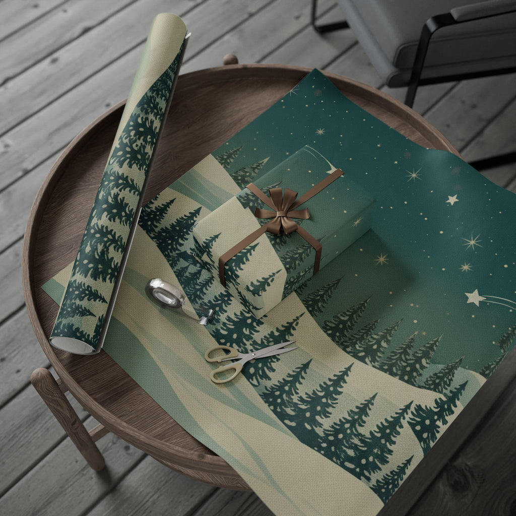 Winter Forest Wrapping Paper Roll - Christmas Holiday Collection