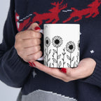 Ceramic Mug - Outlined Sunflower Signature Collection by Juli