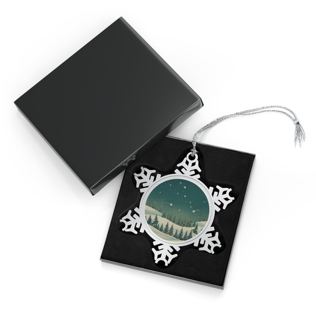 Pewter Snowflake Ornament - Christmas Holiday Collection