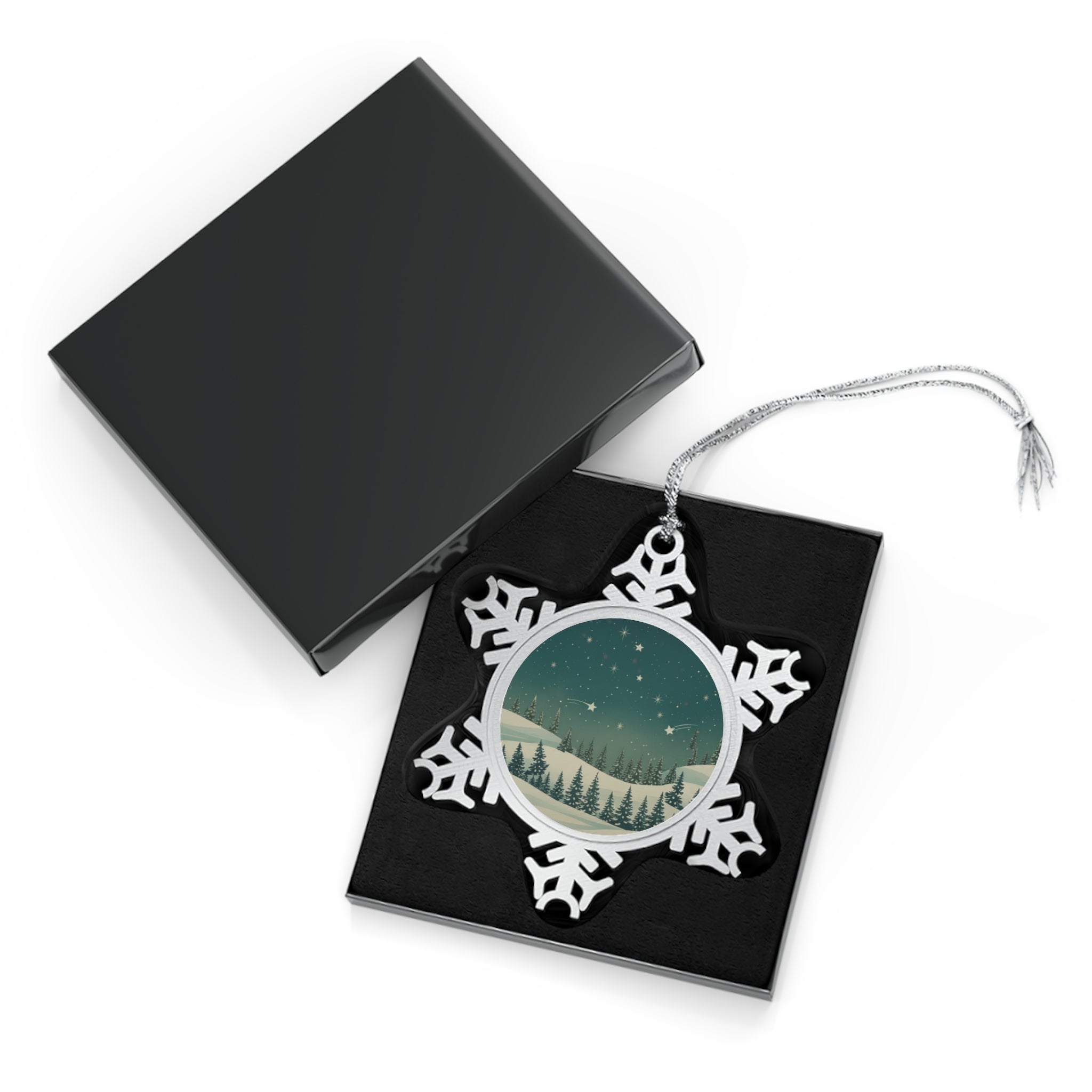 Pewter Snowflake Ornament - Christmas Holiday Collection