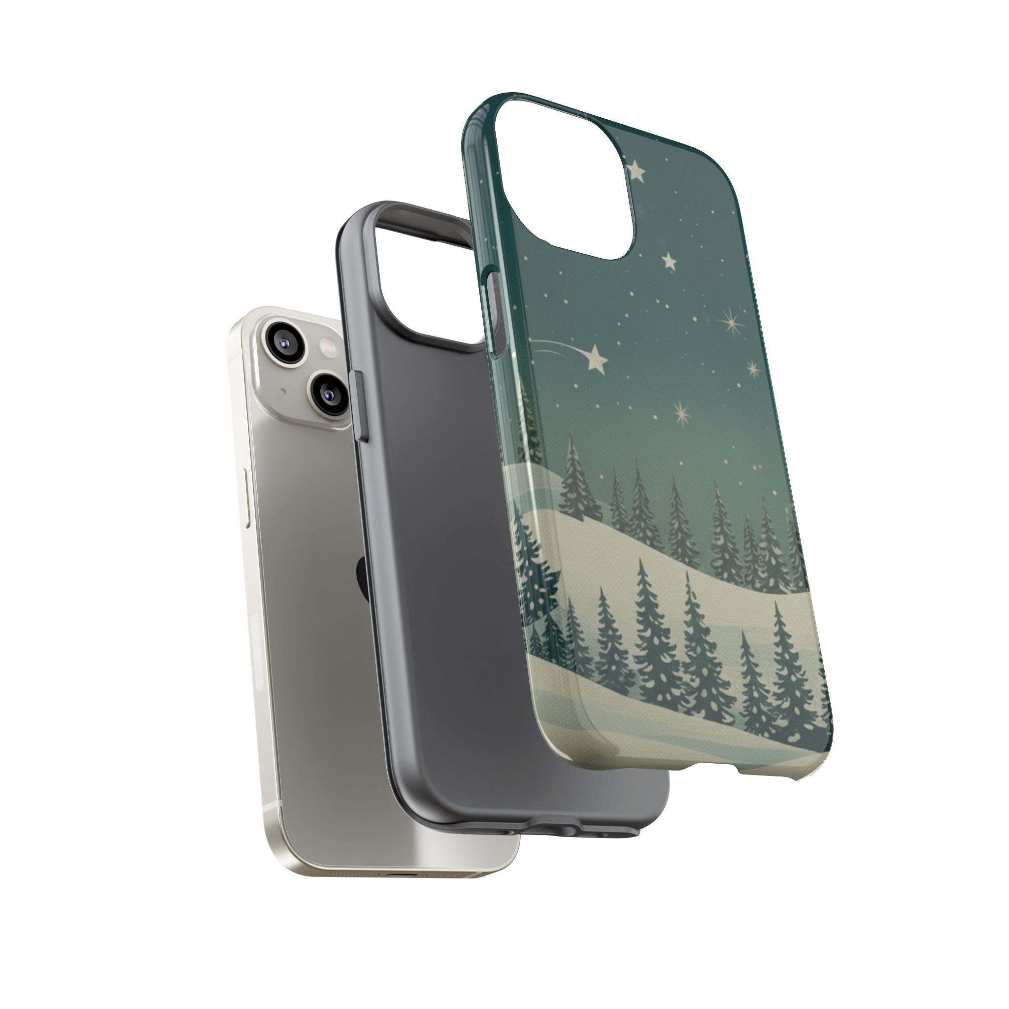 Winter Night Sky iPhone Case - Christmas Holiday Collection