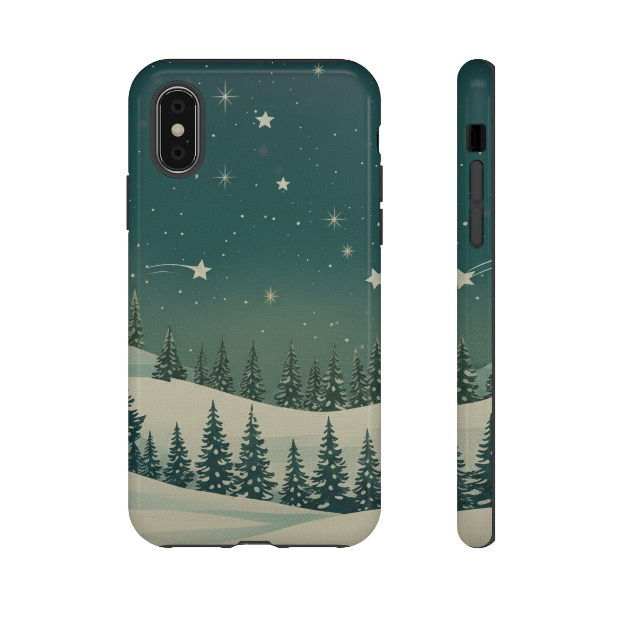 Winter Night Sky iPhone Case - Christmas Holiday Collection