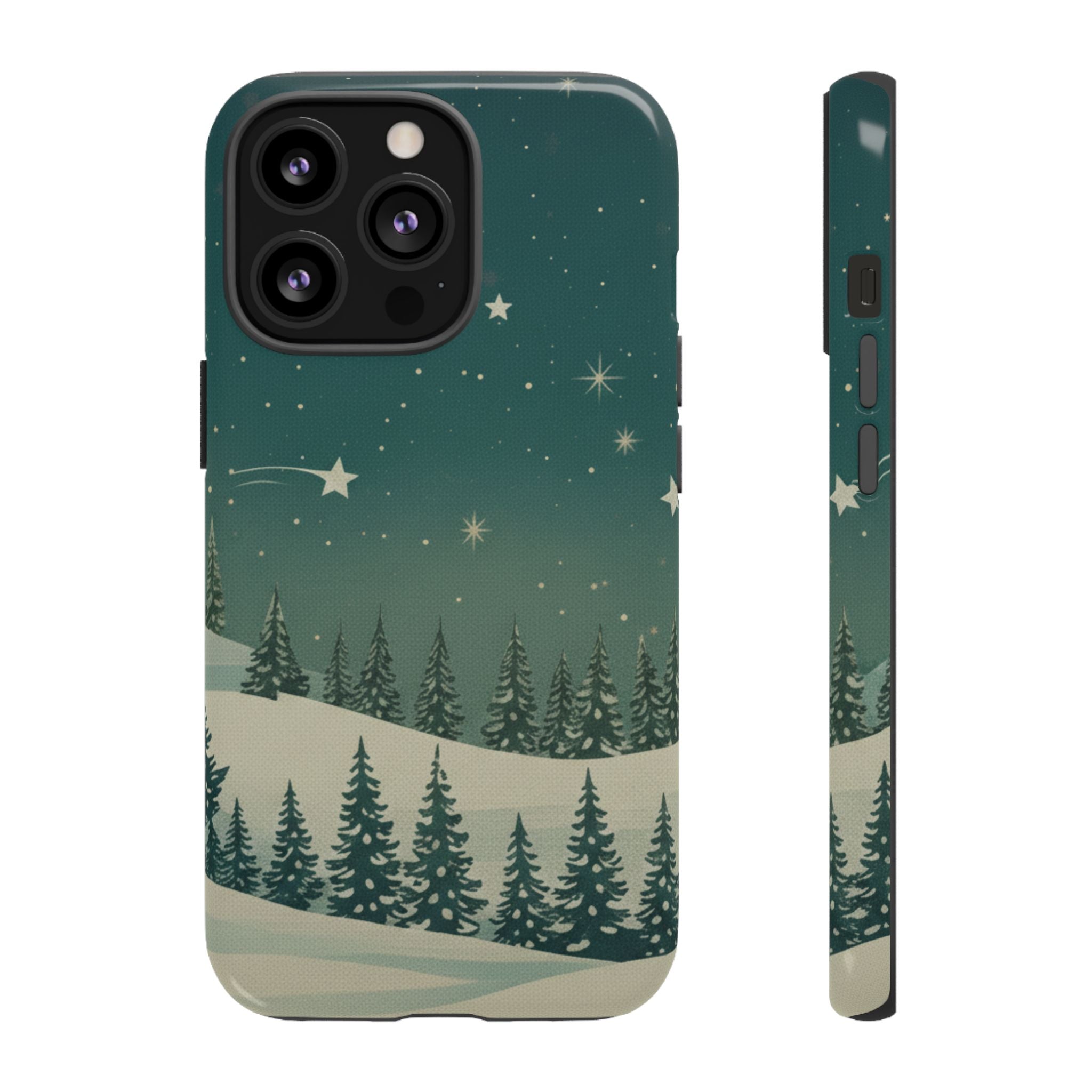 Winter Night Sky iPhone Case - Christmas Holiday Collection