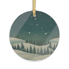 Winter Night Acrylic Ornament - Christmas Holiday Collection