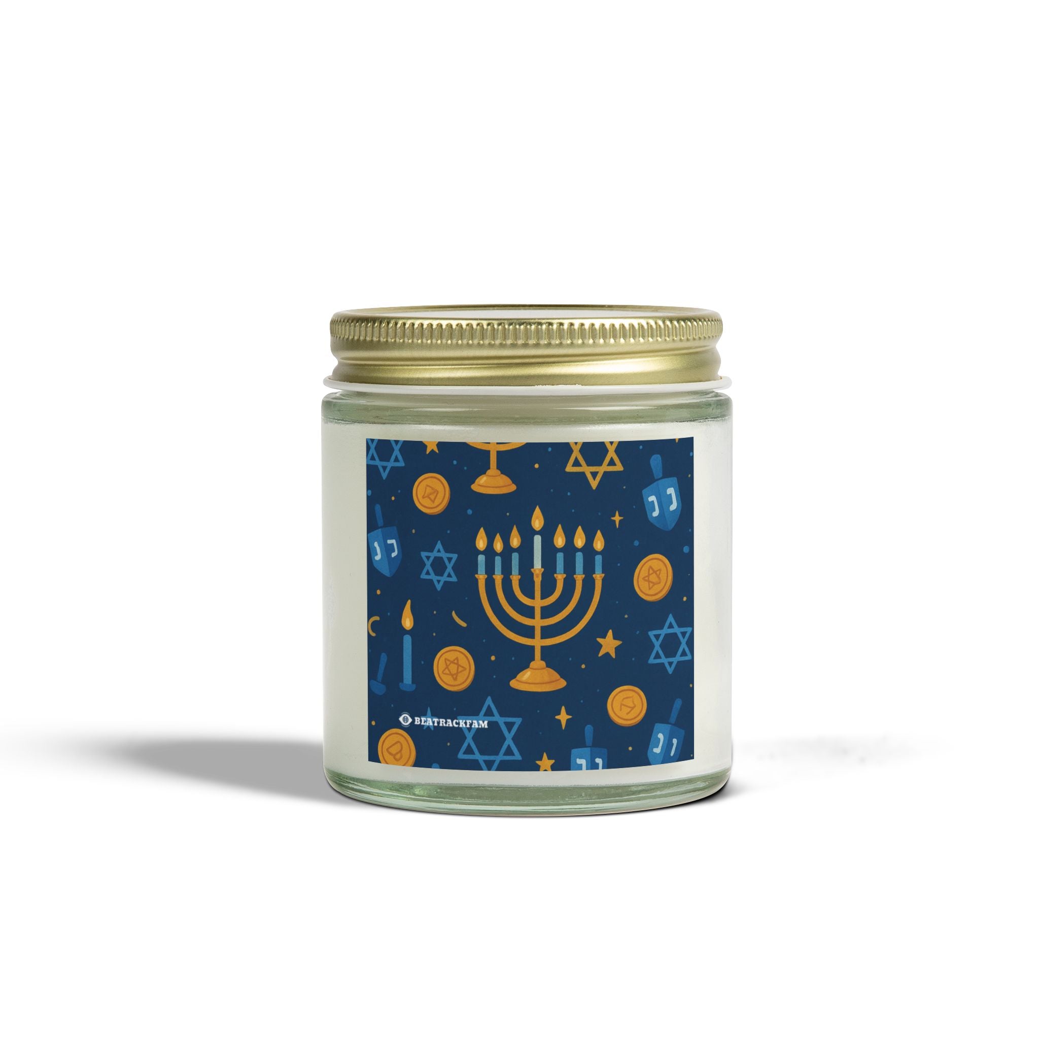 Coconut Apricot Wax Scented Candles - Holiday Collection (Chanukah)